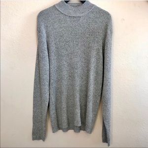 PERRY ELLIS SILK BLEND KNIT MOCK NECK SWEATER
